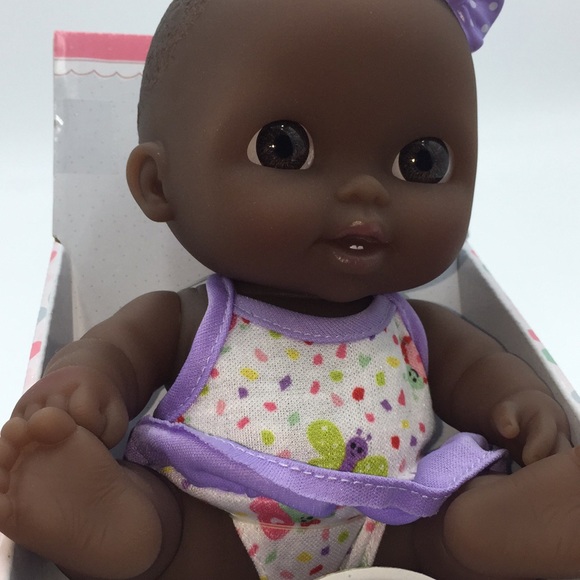 My Sweet Baby Lil' Cutesies African American Baby Doll Black Plastic Purple New - Picture 12 of 14